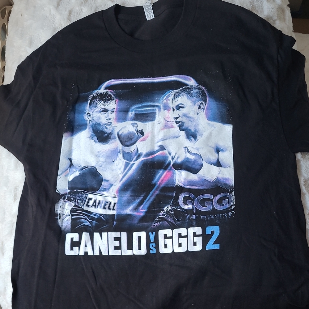 Canelo vs GGG 2 Black Graphic T-Shirt